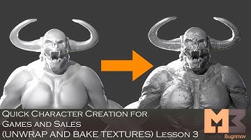 Quick Character Creation for Games and Sales (Unwrap And Bake) Lesson 3