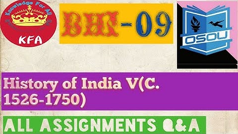 #BAHI-09_All assignment Q & A in one video || #osou_assingment_exam