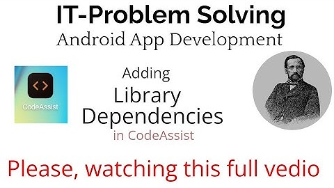 "CodeAssist Tutorial: Add Dependency in CodeAssist..solve