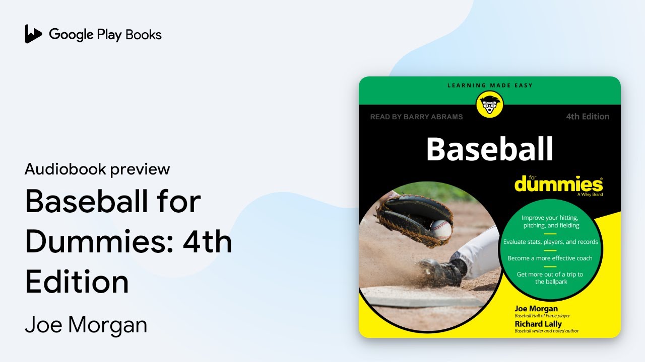 Baseball for Dummies 4th Edition by Joe · Audiobook preview YouTube