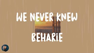 Video thumbnail of "Beharie - We Never Knew (Lyrics)"