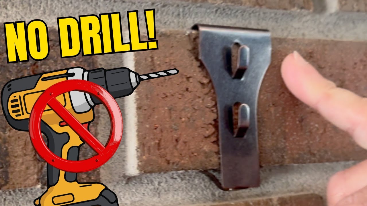 How to Hang Things on Brick WITHOUT Drilling – Brick Clips Tested ...