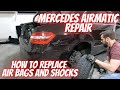 I Replaced My Mercedes AIRMATIC Air BAGS and SHOCKS - E550 - E350 - W212 - Suspension How To - DIY.