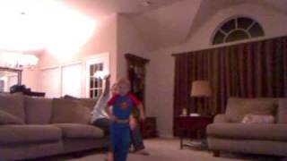 Kinect Sports - Long Jump 02 with Caleb and Brody