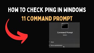 كيفية التحقق من Ping في موجه الأوامر في Windows 11 screenshot 5
