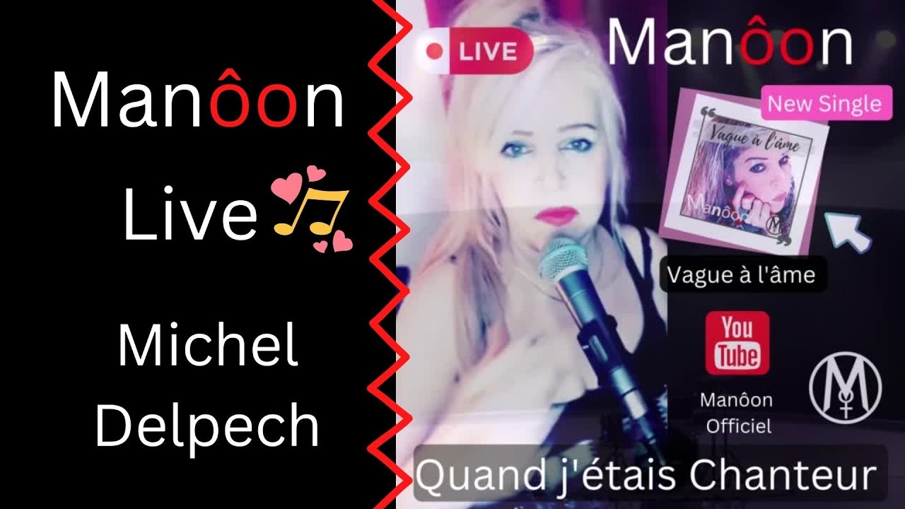 La Chanteuse Française Manôon en Live sur Facebook 