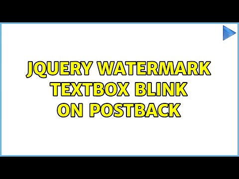 jquery WaterMark Textbox blink on postback