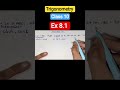 Trigonometry class 10th exercise 8.1