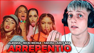 MUSICO REACCIONA a Aleesha, Nicki Nicole, Taichu, Juicy Bae - Arrepentio