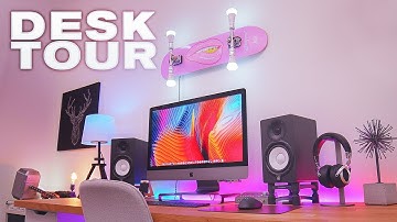 My Perfect Home Office Desk Setup Tour! (2019)
