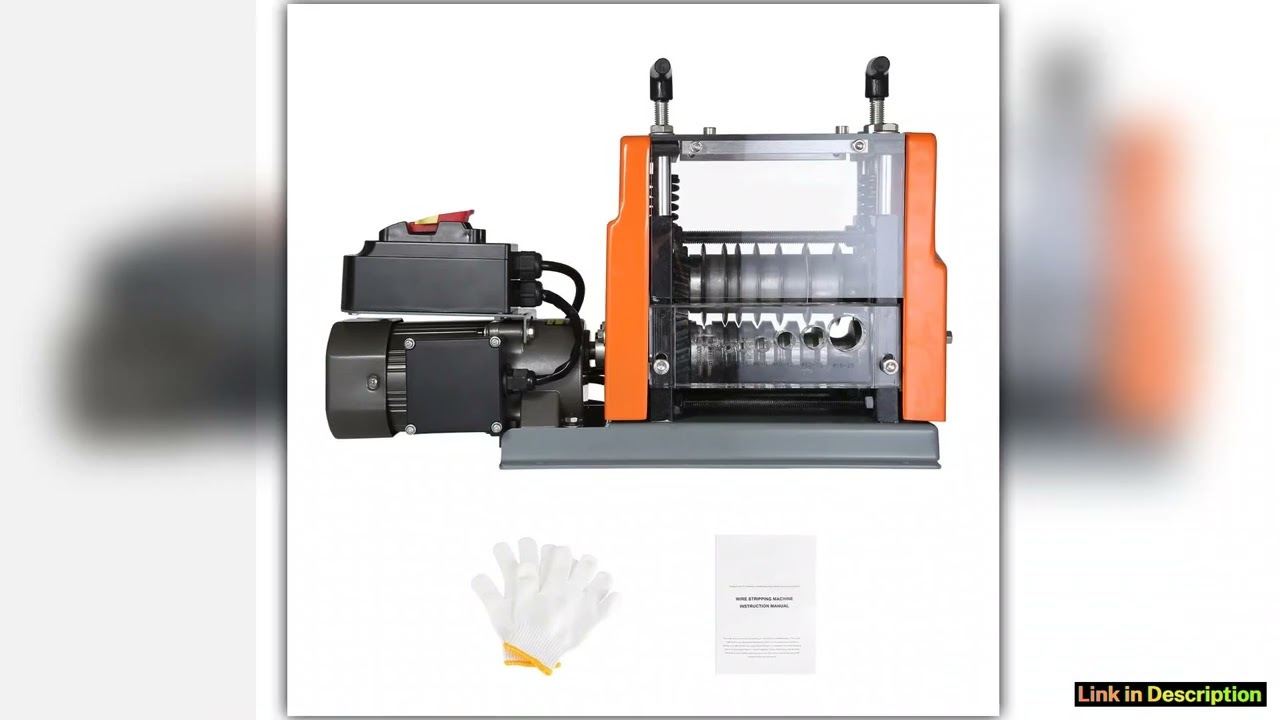 SucceBuy Electric Wire Stripping Machine 60W 1525mm Visible Stripping Depth 6 Round1 Flat Channels