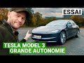 Essai Tesla Model 3 Grande Autonomie 2023 : Moins de choses mais encore mieux !