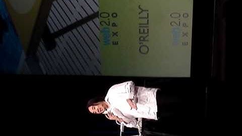 Clip of Ge Wang Karaoke in iPhone Glee App @ W2E - (raw clip)