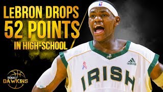 18 Years Old LeBron James Drops 52 Points On Trevor Ariza in High School | SQUADawkins