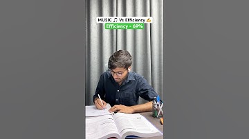 MUSIC 🎵 Vs STUDY EFFICIENCY ✍️ | JEE Aspirants!🤯  #jee #motivation