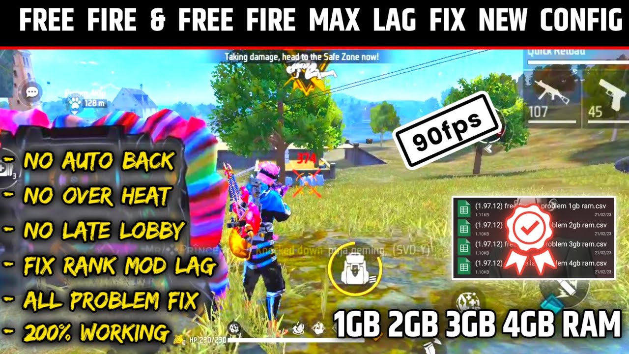 Free Fire Lag Fix Html File Today Free Fire Smooth Gameplay Config|ff+ max lag & auto back fix 90fps