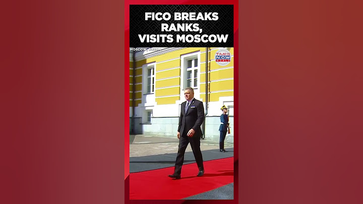 Fico Sends Message to West From Red Square | Times Now World