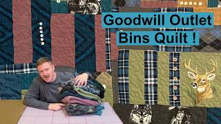 I Made This Quilt from a Pile of STUFF (Goodwill Outlet Bins!)