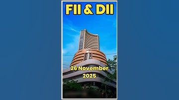 Fll/FPI AND DII Trading Activity on nse || FII AND DII BUY🟢 SELL🔴 DATA ANALYSIS || #fiis #diis