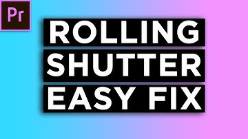 Premiere Pro Rolling Shutter Repair Effect