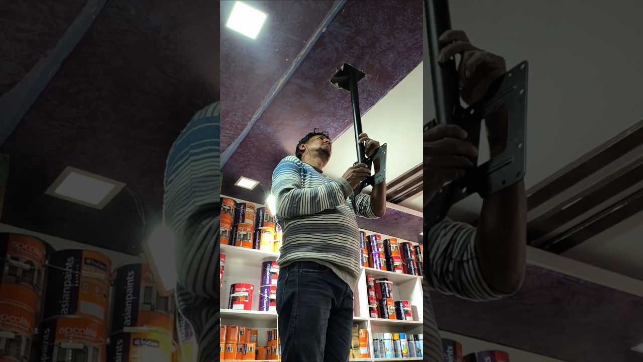 Fall ceiling tv installation 