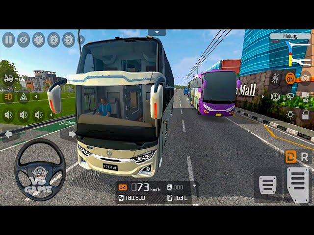 JB3 Mercedes-Benz Dream Coach Tronton City Drive - Bus Simulator Indonesia Gameplay class=