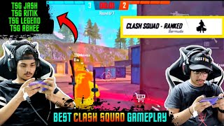 FREE FIRE LIVE|| TSG SQUAD PLAYING CLASH SQUAD RANK MATCH ON HEROIC SCORE || 3 BOOYAH IN A ROW