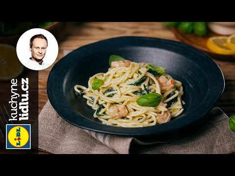 Video: Vaření špaget s krevetami ve smetanové omáčce: recept