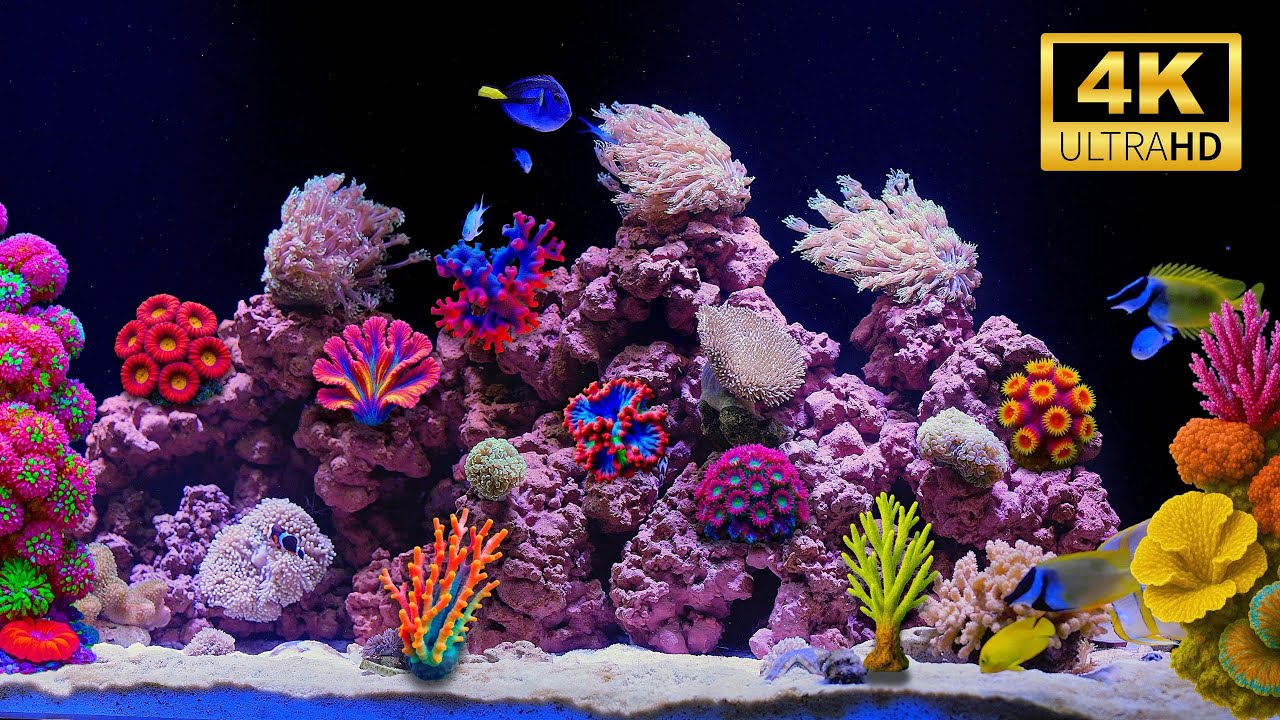 🍃 Coral Reef Aquarium 4K | Calm ASMR Fish Tank for Total Mind Reset