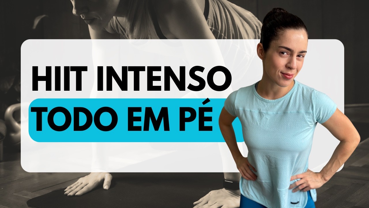 Cardio HIIT em Pé 15 Min — Queime Gordura e Acelere o Metabolismo
