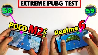 Poco M2 Pro Vs Realme 6 : Pubg Test with FPS Meter with GFX tool
