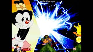 MUGEN battle #9222: Princess Jasmine & Dot Warner vs Random X4