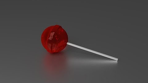 Blender tutorial:  how to make lollipop in blender مصاصة في بلندر