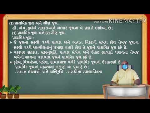 જૂથના પ્રકારો, પ્રત્યક્ષ જુથ અને પરોક્ષ જુથ, પ્રાથમિક જુથ અને ગૌણ જુથ, Group, Types of Group,