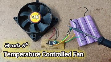 Automatic Temperature Controlled Fan using OP-AMP IC UA741 in Telugu | Homemade