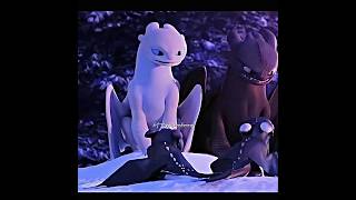 Toothless and lightfury 😳 #httyd #toothless #lightfury #httydedit #shorts