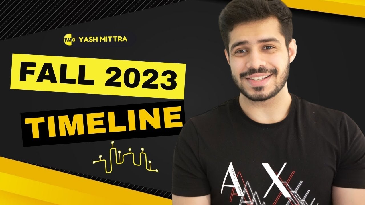 Fall 2023 Application Timeline Important Dates you MUST know Yash