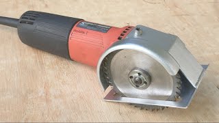 few know, how to turn an angle grinder into a thrifty saw