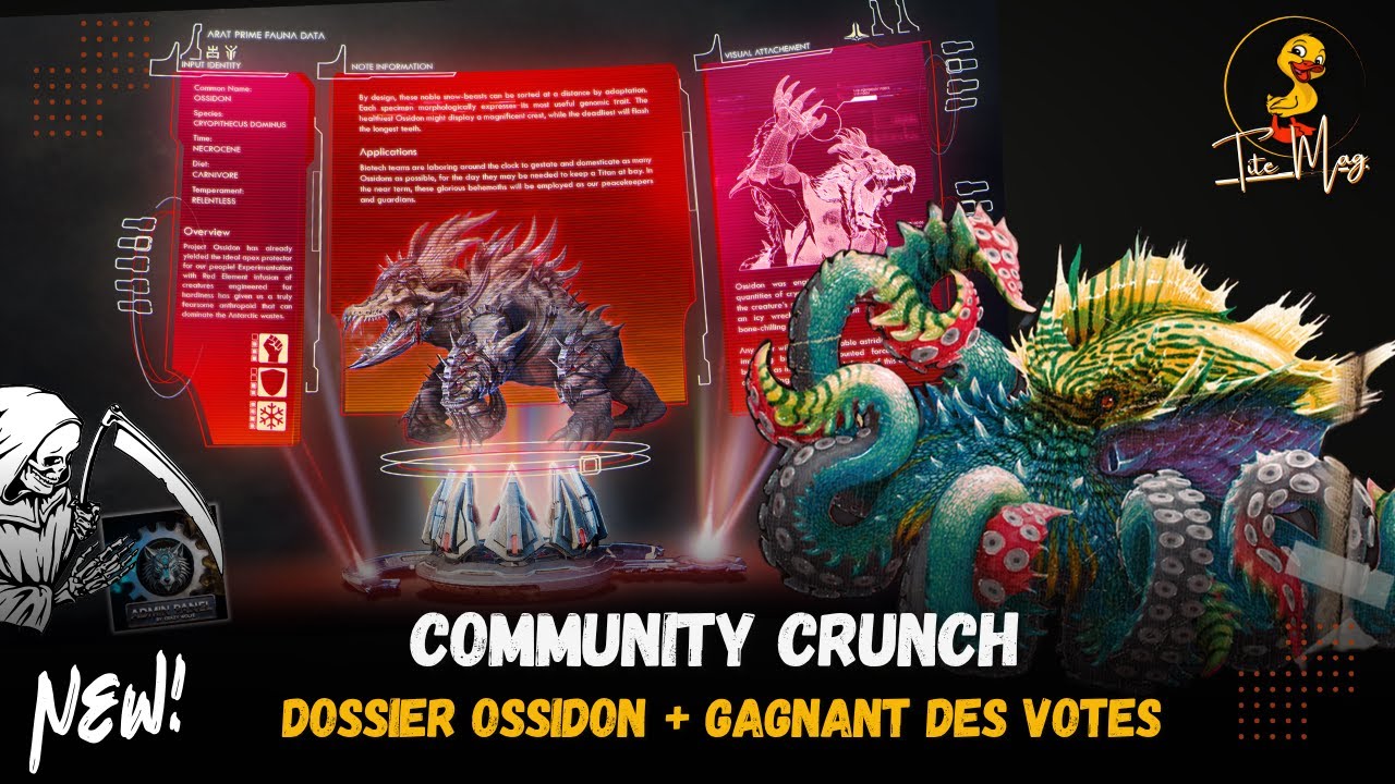 Community Crunch – Dossier OSSIDON, Gagnant des Votes, Remplacement d ...