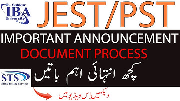 JEST/PST Document Process || Siba Testing Service (STS)