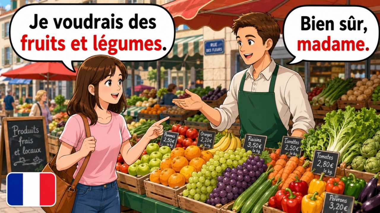 60 Minutes of Daily French Dialogues for beginners | Daily French Conversation (A1-A2)