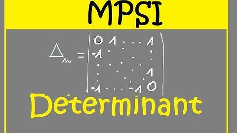 Déterminant  Récurrence suite ordre 2  Dn+2=Dn