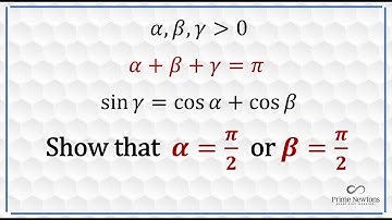 Prove that α or ß is a right angle.