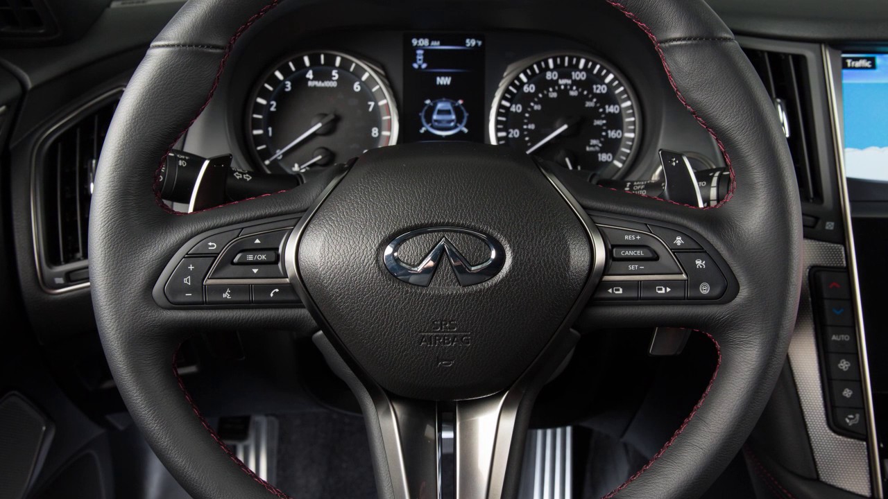 electronics 2018 INFINITI Q50 HEV - Around View® Monitor with Moving Object Detection (if so equipped)