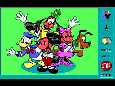 Mickeyu0027s Memory Challenge (MS-DOS) EGA Graphics and PC Speaker