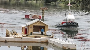 Nootka 1/16 Scale Logging Tug Towing the Gravel Barge.....