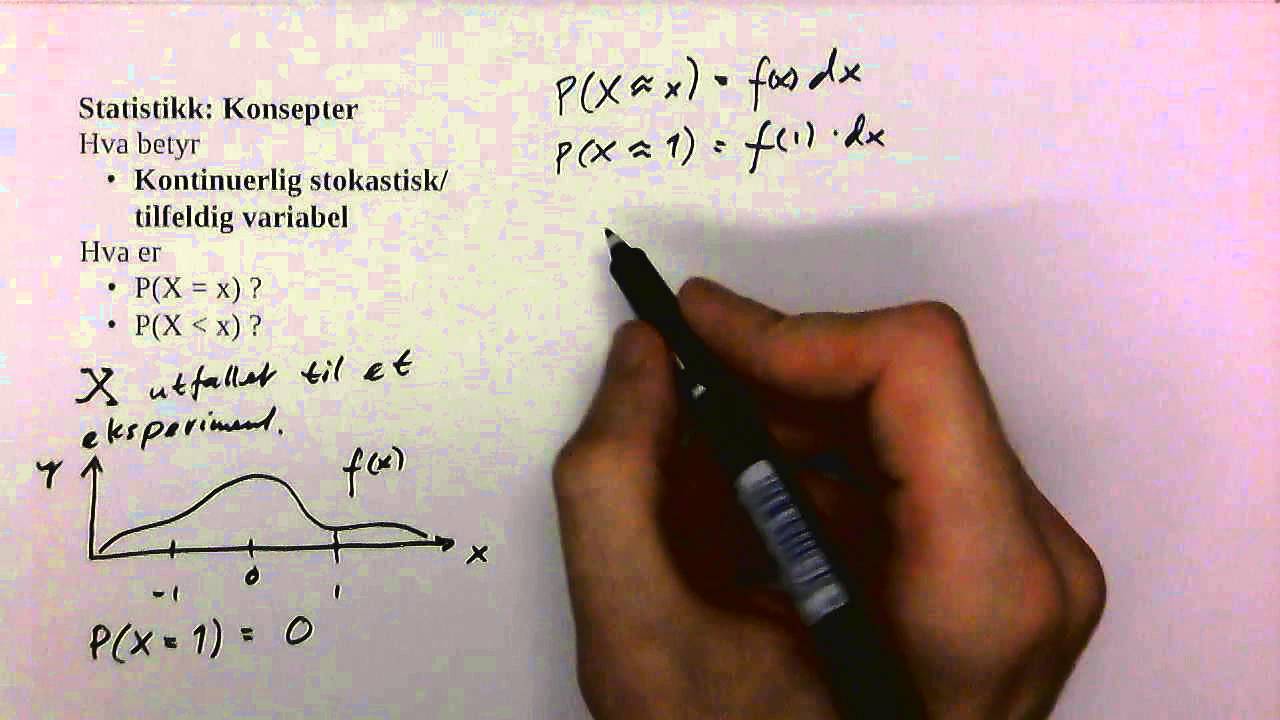 StatKonsepter – Kontinuerlig stokastisk variabel