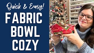 How to Use the Creative Grids Bowl Cozy Template || Quick & Easy Sewing Project!
