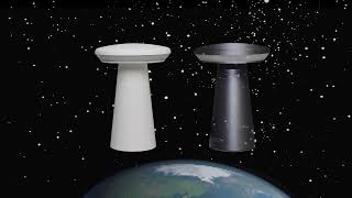 LS7H64 UFO LED TABLE LAMP BATTERY OPERATED 3W 3 STEPS DIMMING