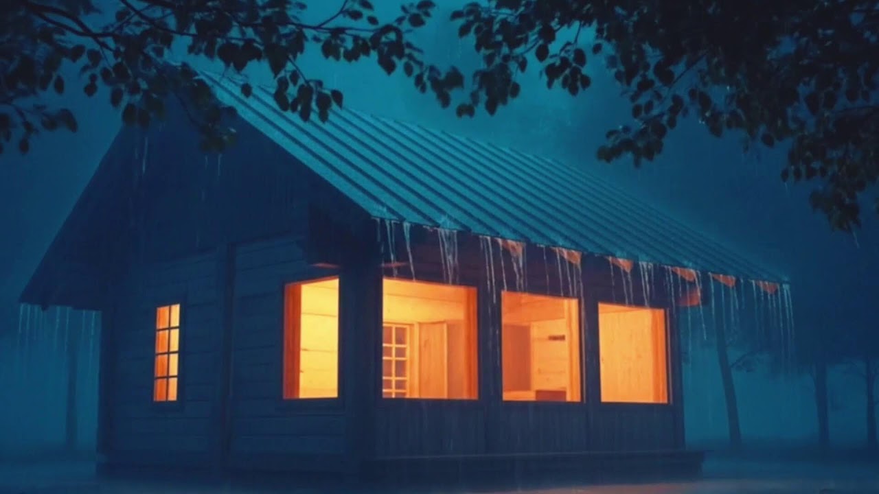 Dark Night Rain & Thunder Ambience | 24/7 Live Sleep Sounds | HEAVY RAIN | RAIN SOUND FOR SLEEP